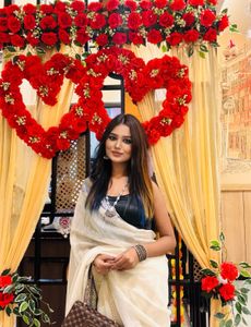 Elegant White Saree