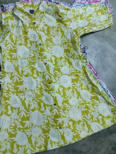 Floral Print Button-Down Shirt