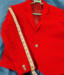 Red Maroon Blazer For 10-12 Yr Boy/girl