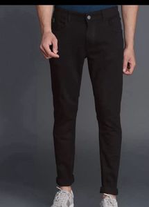 WROGN Men Black Slim Fit Mid-RiseCleanLookStretc