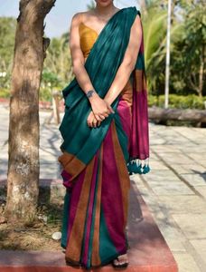 Multicolored Khadi Cotton Saree