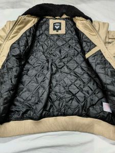 Tan Bomber Jacket - Fur Collar