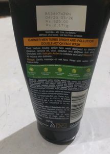 Garnier Turbo Bright Men Facewash