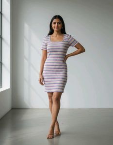 Striped Bodycon Mini Dress