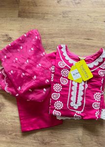 NEW WITH TAG - Rose Kurta, Pant And Dupatta Set