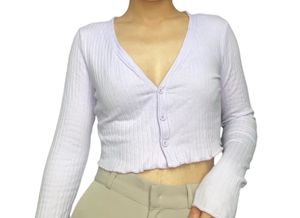 SHEIN Lavender Cropped Top