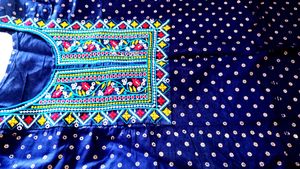 Embroidered Blue Kurta