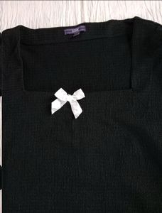 co-ords set Polka Dot Midi Skirt with bow top