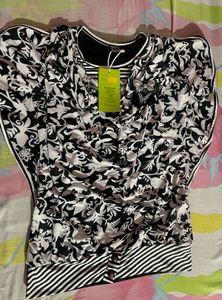 Black & White Butterfly Top(I Don’t Get Profit)