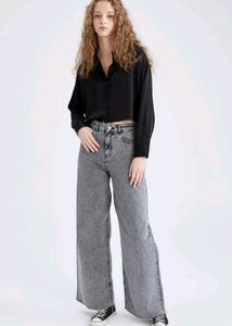 Zara Black Crop Shirt