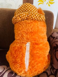 Orange Teddy Bear with Hat