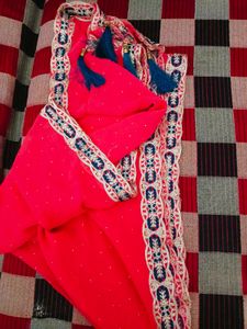 duppata long embroidery with gota net type