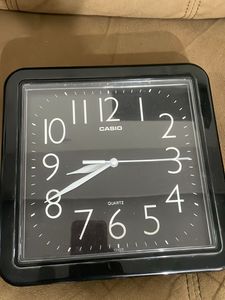 Casio Black Square Wall Clock