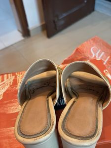 Floral pure leather Mules