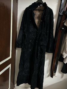 Elegant Black Velvet Coat