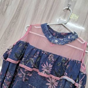 Blue Flowery Tunic
