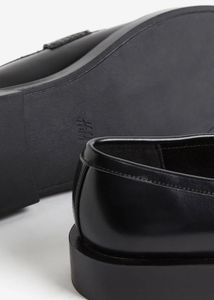 Black Chain Detail Loafers