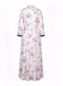 Floral Print Long Sleeve Kurta