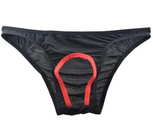 Men&#39;s Black Brief with Red Trim