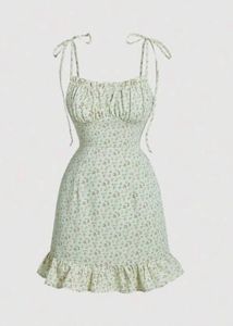 SHEIN MOD Ditsy Floral TieShoulder Cami Dress