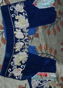 Blue Velvet Blouse