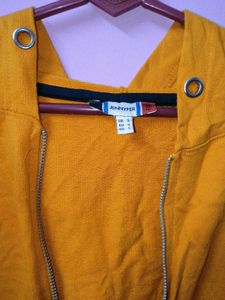 Fila Yellow Zip-Up Hoodie