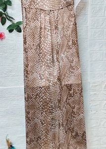 Snakeskin Print Sleeveless Coat