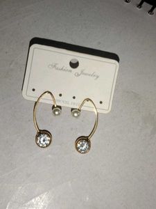 Pearl &amp; Crystal Earrings