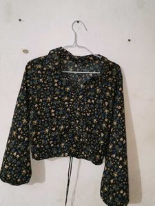 Floral Print Long Sleeve Top