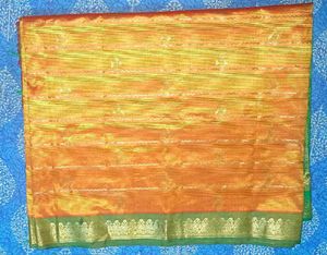 Kanchipuram Pattu (South Silk) Zari Border Saree