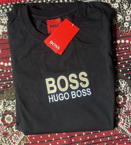 Abstract &#34;BOSS&#34; Graphic Tee