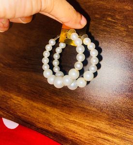 Pearl Hoop Earrings
