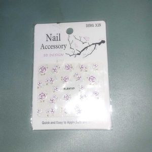 Trendy Nail Art Stickers - 3D Designs!