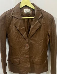 Vintage Brown Leather Jacket
