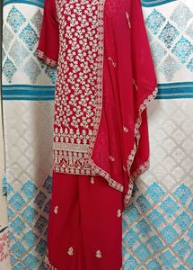 NEW Heavy Hot Pink Palazzo Set 40&#34;