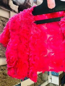 Pink Floral Bolero Jacket