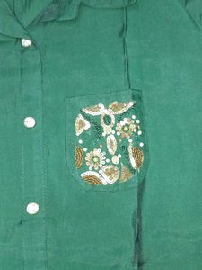 Vintage Green Embellished Co-ord Set