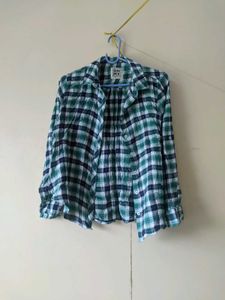 DNMX Plaid Flannel Shirt - Green & Navy