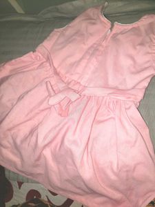 Pink Embroidered Baby Dress