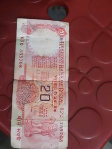 Vintage 20 Rupee Note For Sale