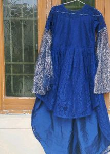 Elegant Blue Ethnic Gown💥
