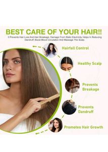 Wooden Comb [New] Set Of 3 Piece