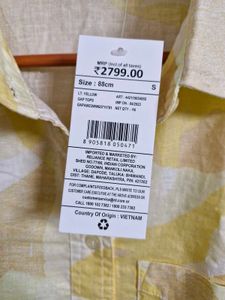 Gap Printed Linen Oversized Shirt