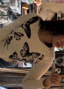 Butterfly Print Top