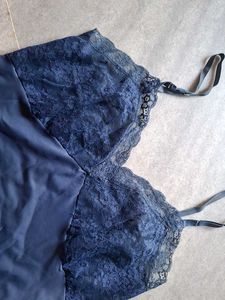 Blue Lace Cami Slip
