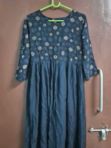 Blue Long Kurta