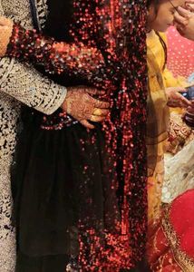 Satin Koti 10 Mtr Net Skirt With Sequence Shrug
