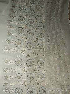 Silver work Brand New Shaded Saree