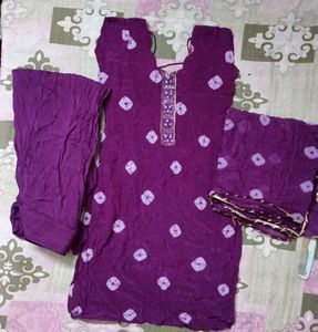 Purple Kurta Set