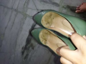 Used Green Ballerinas